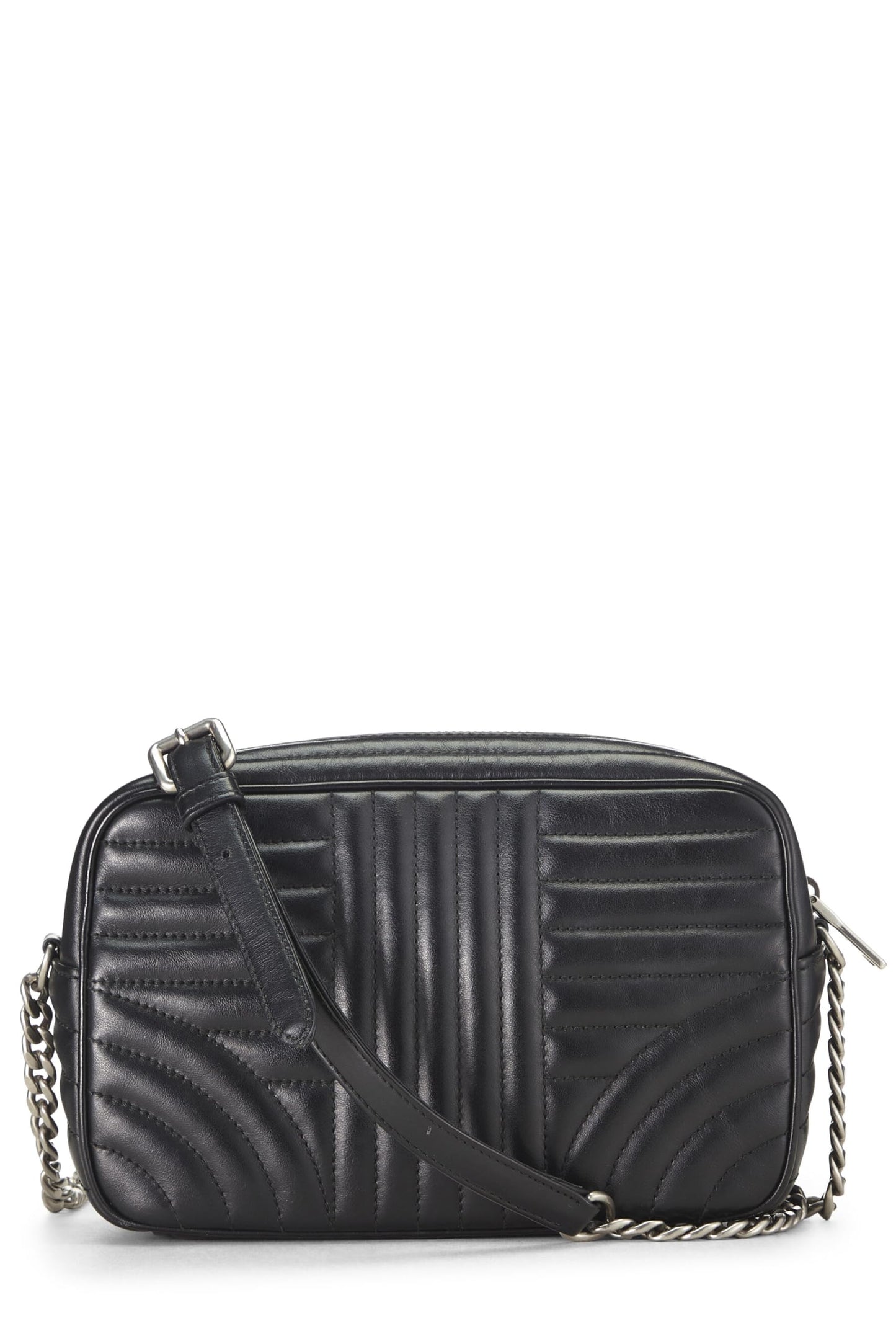 Prada,  Black Calfskin Diagramme Camera Bag Medium, Black