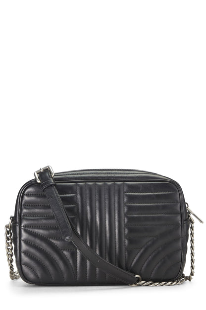 Prada,  Black Calfskin Diagramme Camera Bag Medium, Black