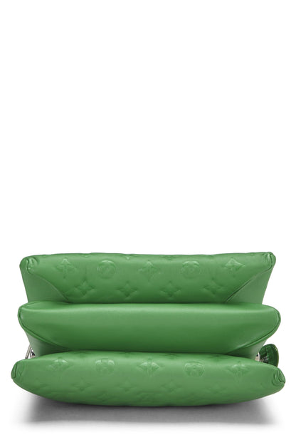 Louis Vuitton,  Green Monogram Embossed Coussin PM, Green