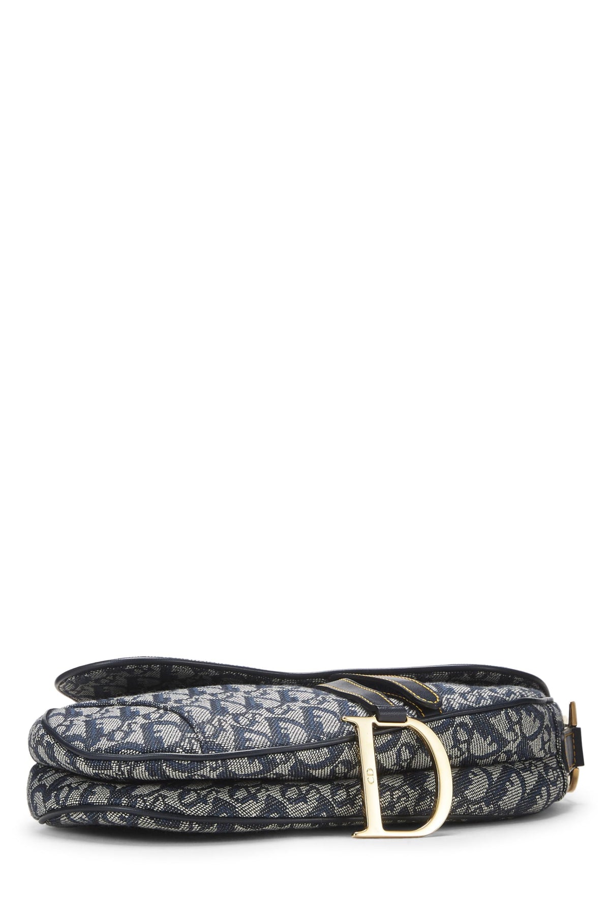 Dior, Navy Trotter Canvas Saddle Bag, Navy