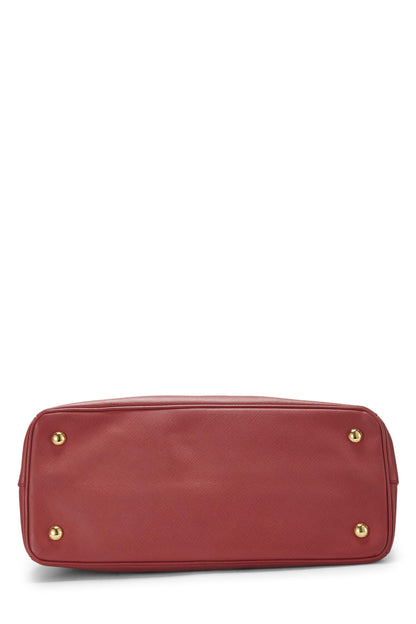 Prada,  Red Saffiano Executive Tote Small, Red