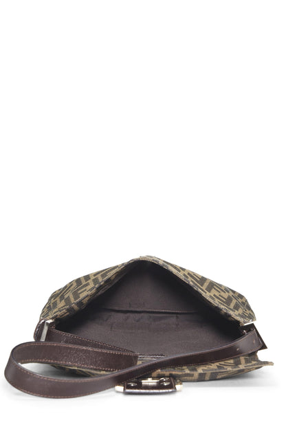 Fendi,  Brown Zucca Canvas Shoulder Bag, Brown