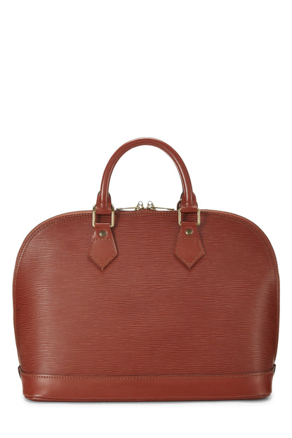 Louis Vuitton,  Cipango Gold Epi Alma PM, Brown