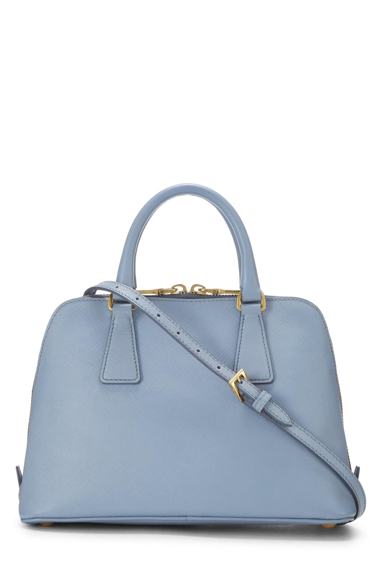 Prada,  Blue Saffiano Promenade Small, Blue