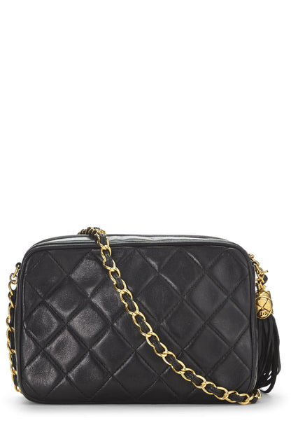 Chanel,  Black Lambskin 'CC' Camera Bag Mini, Black