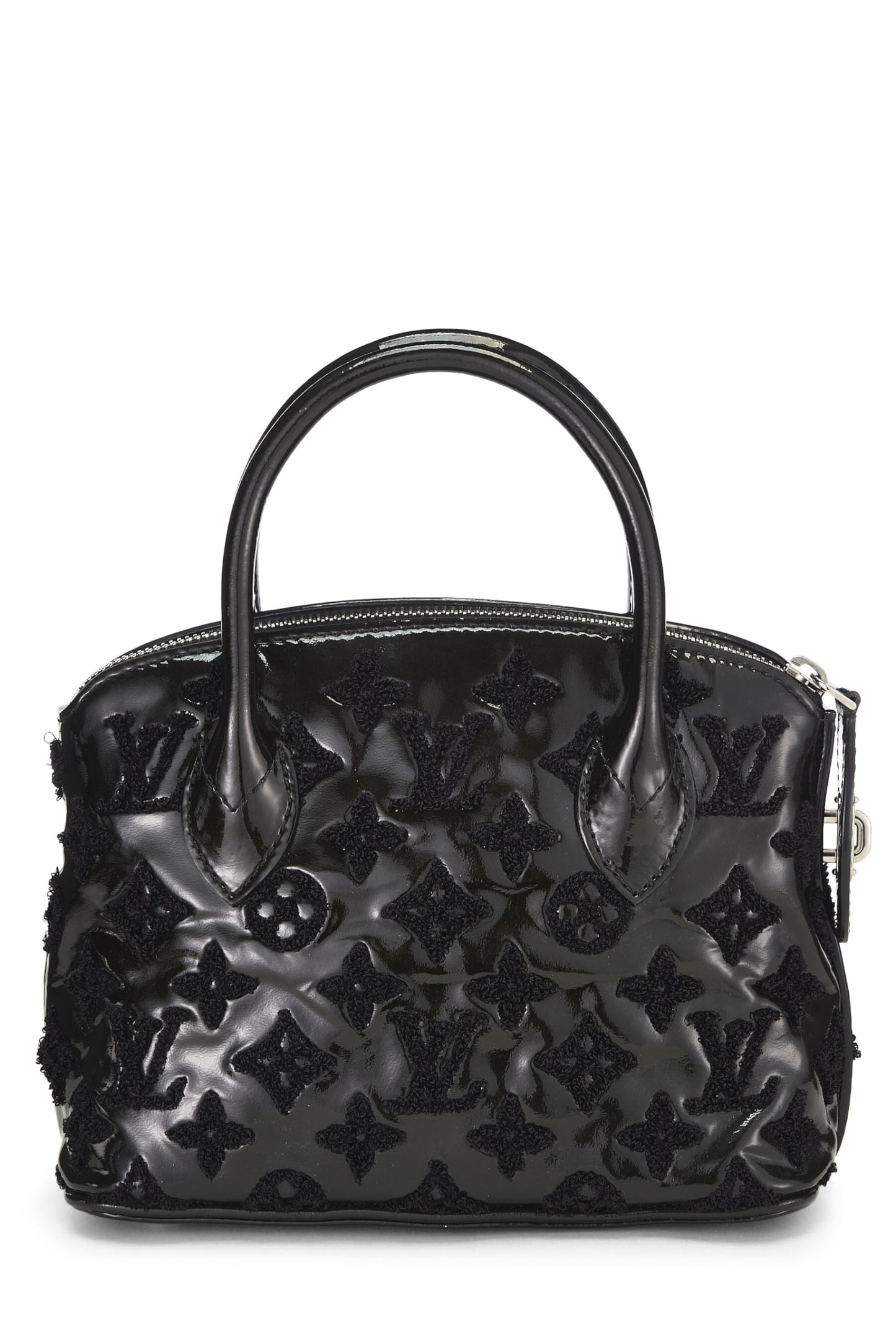 Louis Vuitton,  Black Monogram Patent Leather Fascination Lockit BB, Black