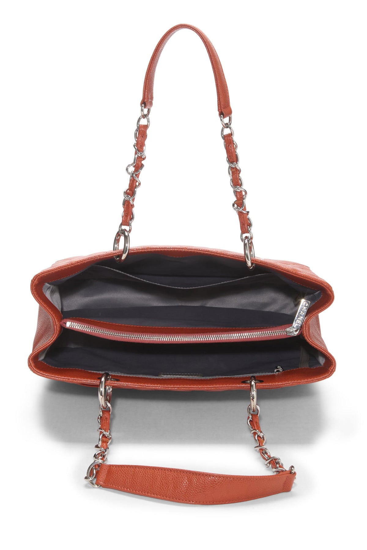 Chanel,  Orange Caviar Grand Shopping Tote (GST), Orange