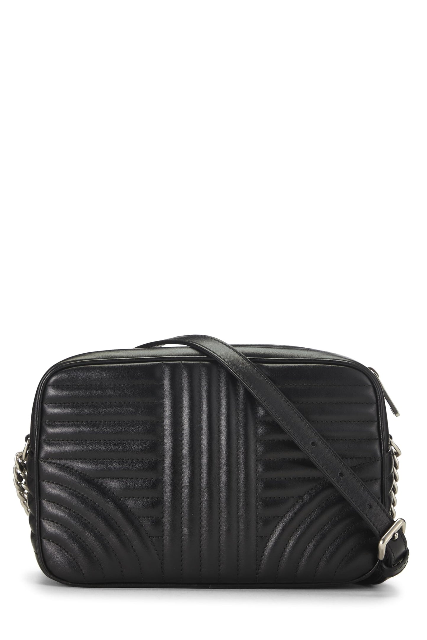 Prada,  Black Calfskin Diagramme Camera Bag Medium, Black