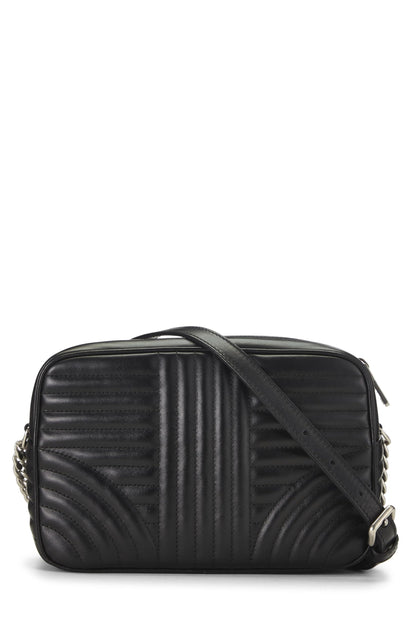 Prada,  Black Calfskin Diagramme Camera Bag Medium, Black