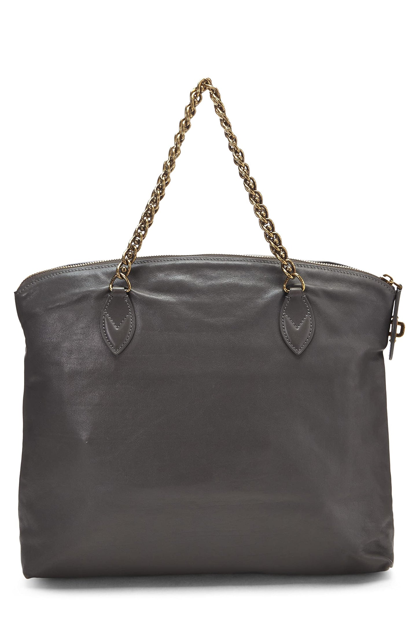 Louis Vuitton,  Grey Cuir Boudoir Lockit Chain, Black