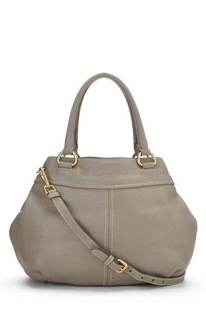 Prada,  Grey Vitello Daino Sacca 2 Manici, Grey