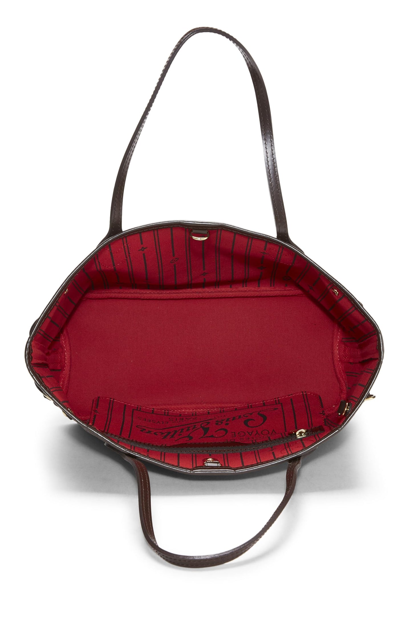 Louis Vuitton,  Damier Ebene Neverfull PM, Brown