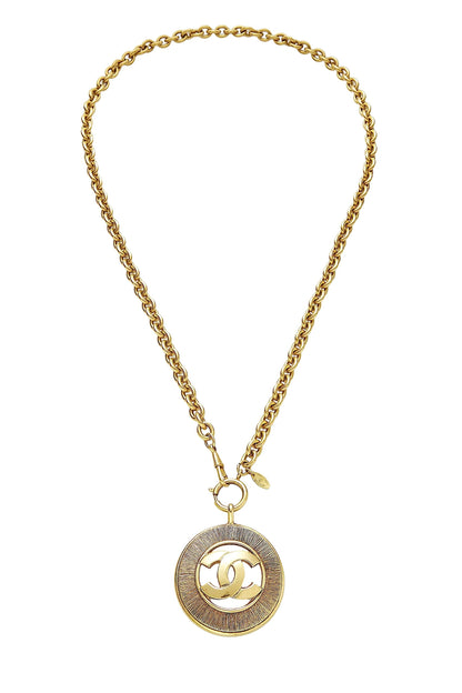 Chanel,  Gold 'CC' Sunburst Necklace Large, Gold