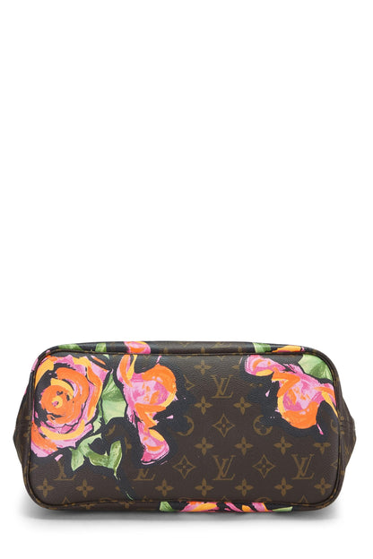 Louis Vuitton,  Stephen Sprouse x Louis Vuitton Monogram Canvas Roses Neverfull MM, Brown