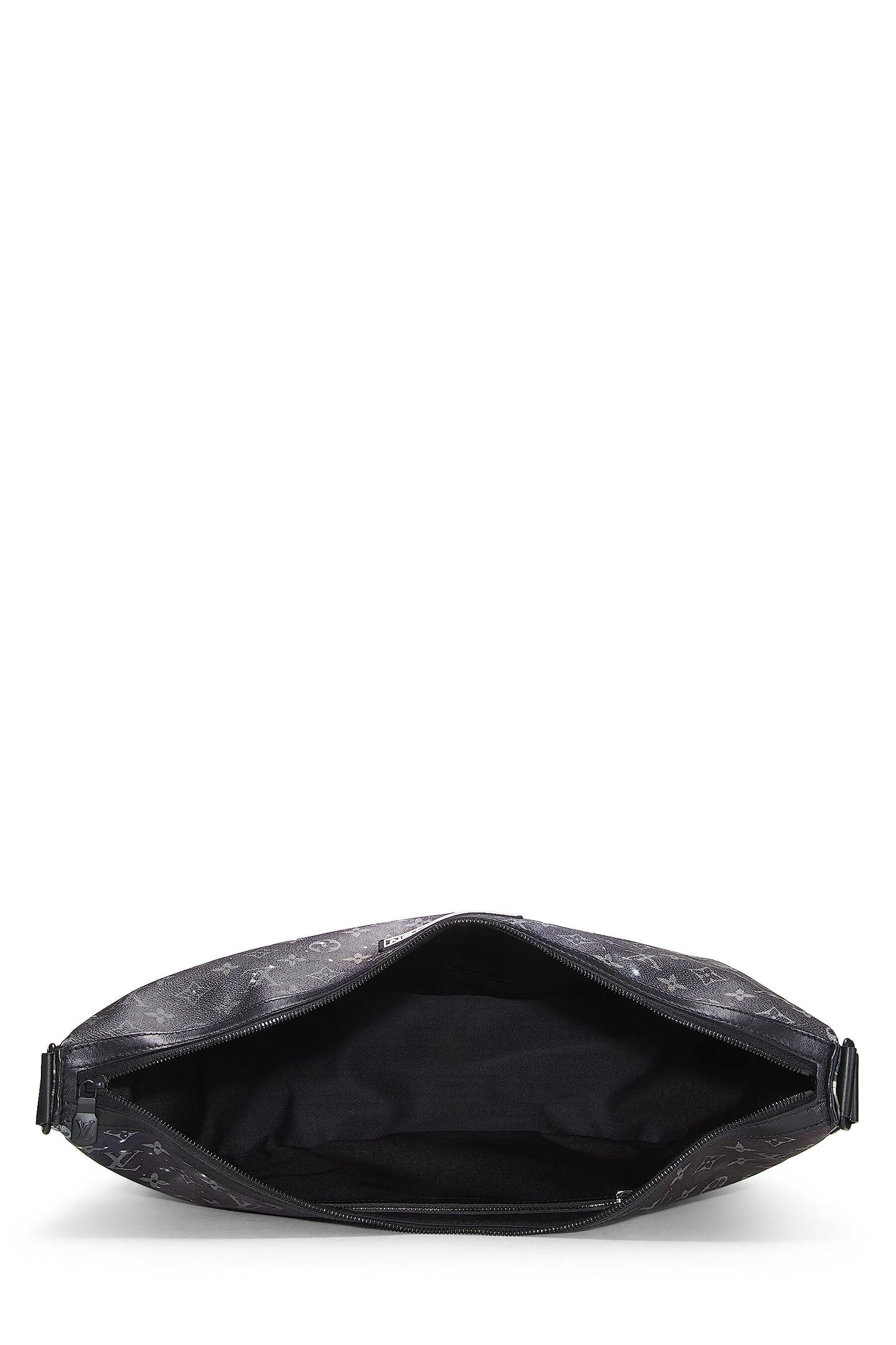 Louis Vuitton,  Black Monogram Galaxy Hobo Messenger Bag, Black