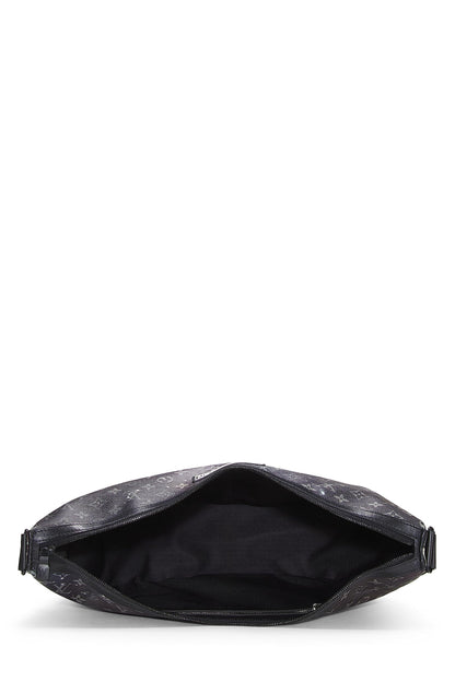 Louis Vuitton,  Black Monogram Galaxy Hobo Messenger Bag, Black