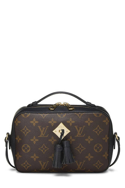 Louis Vuitton,  Black Monogram Canvas Saintonge, Black