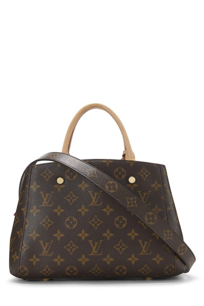 Louis Vuitton,  Monogram Canvas Montaigne BB, Brown