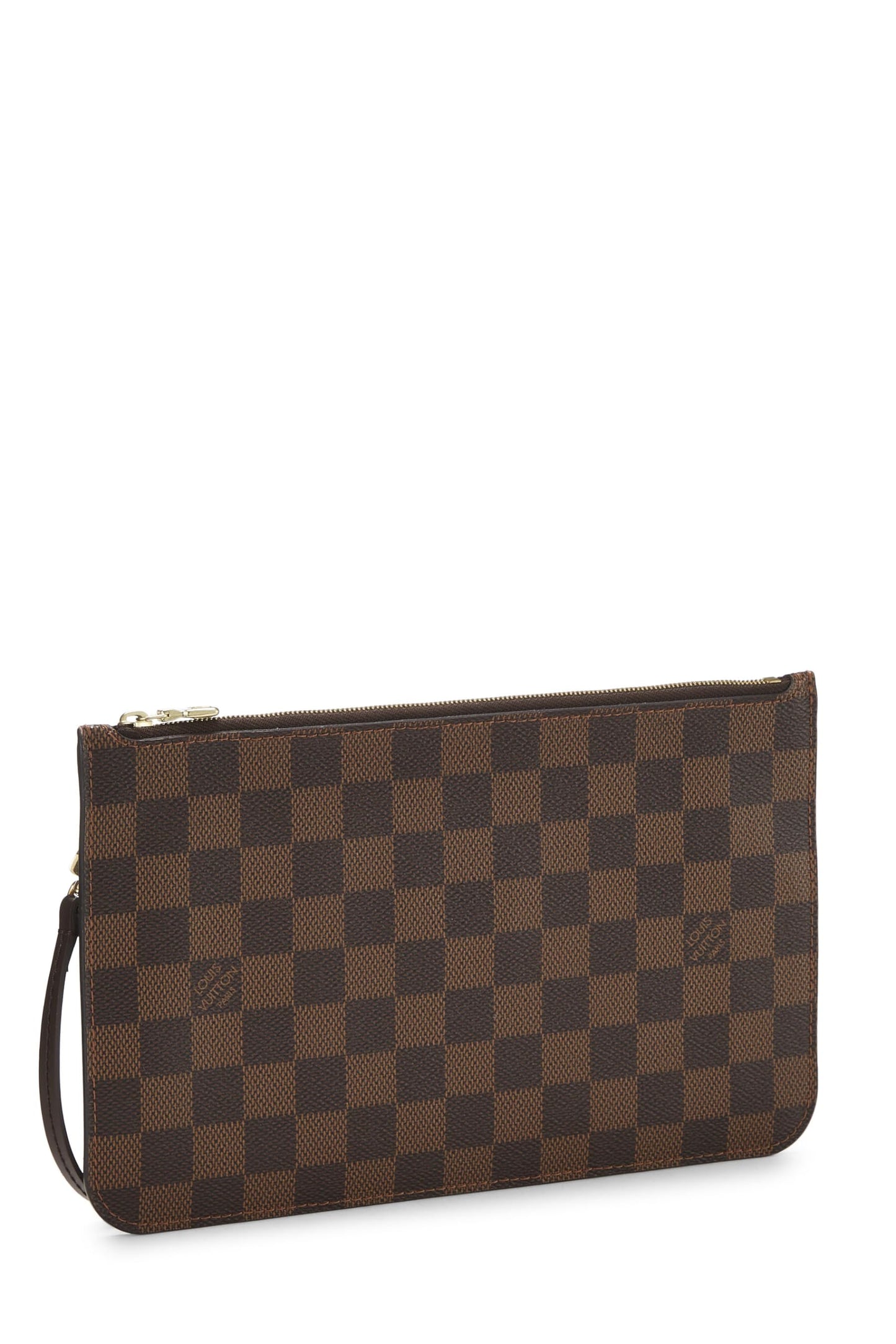 Louis Vuitton,  Damier Ebene Neverfull Pouch MM, Brown