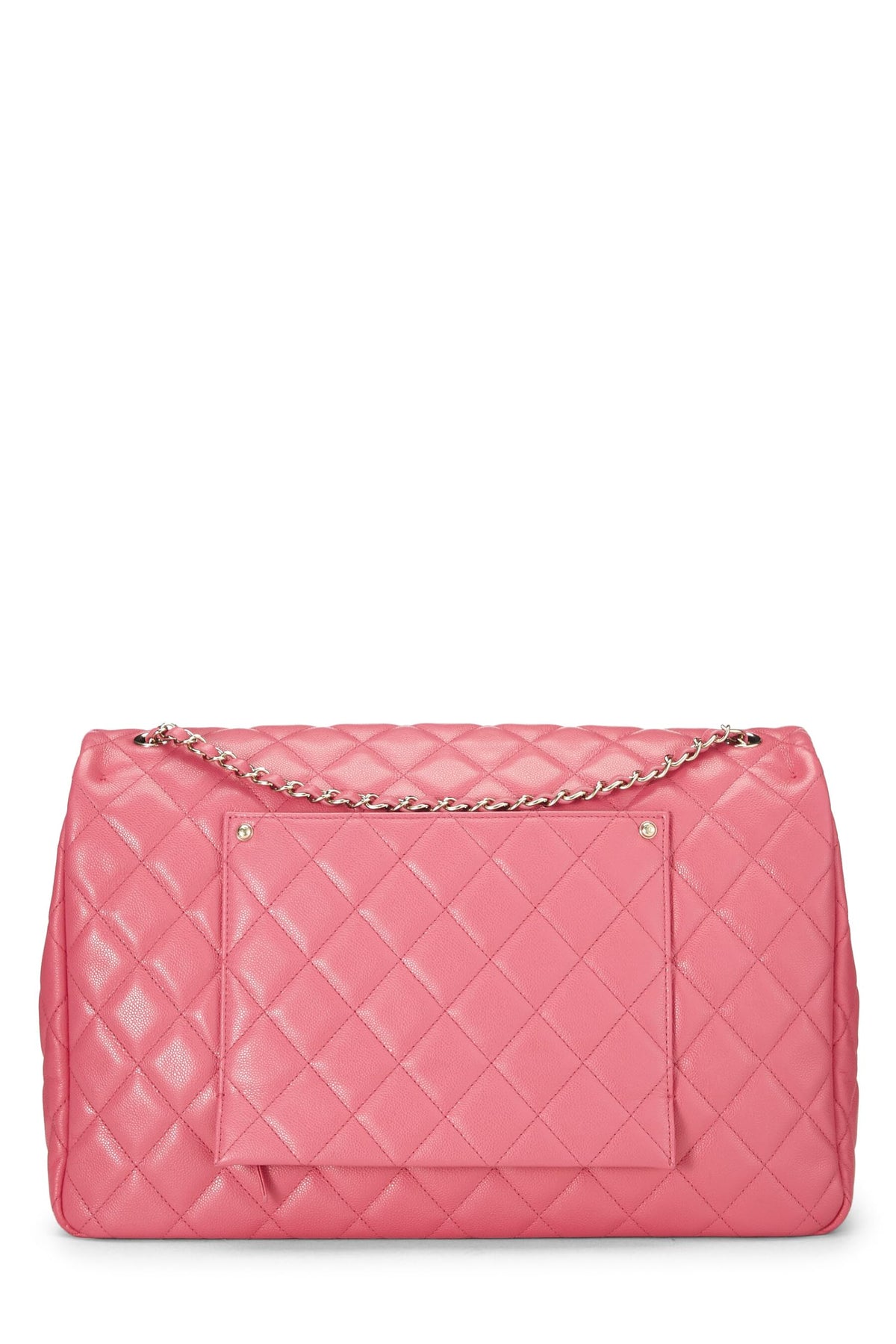 Chanel,  Pink Caviar Half Flap XL, Pink