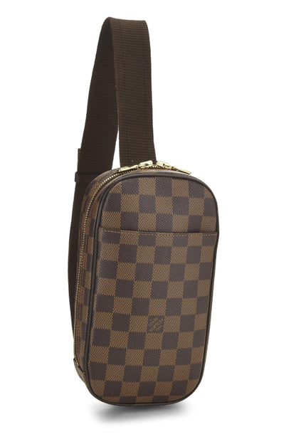 Louis Vuitton,  Damier Ebene Canvas Pochette Gange, Brown