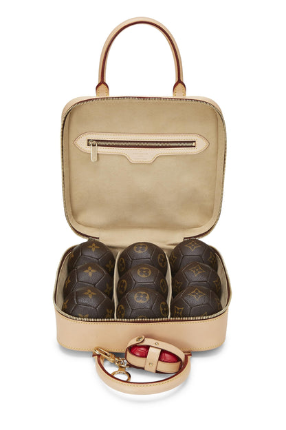 Louis Vuitton,  Monogram Canvas & Vachetta Leather Pétanque Set, Brown