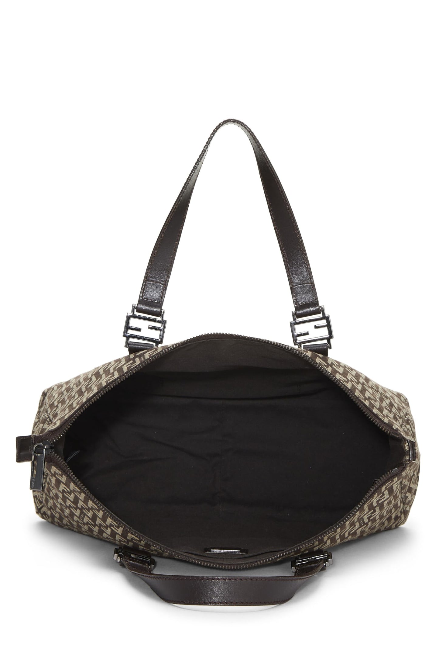 Fendi,  Brown Zucchino Canvas Tote, Brown