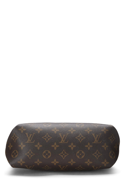 Louis Vuitton,  Monogram Canvas Flower Zip Tote PM, Brown