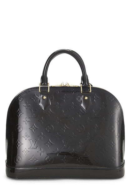 Louis Vuitton,  Blue Infini Monogram Vernis Alma PM NM, Navy