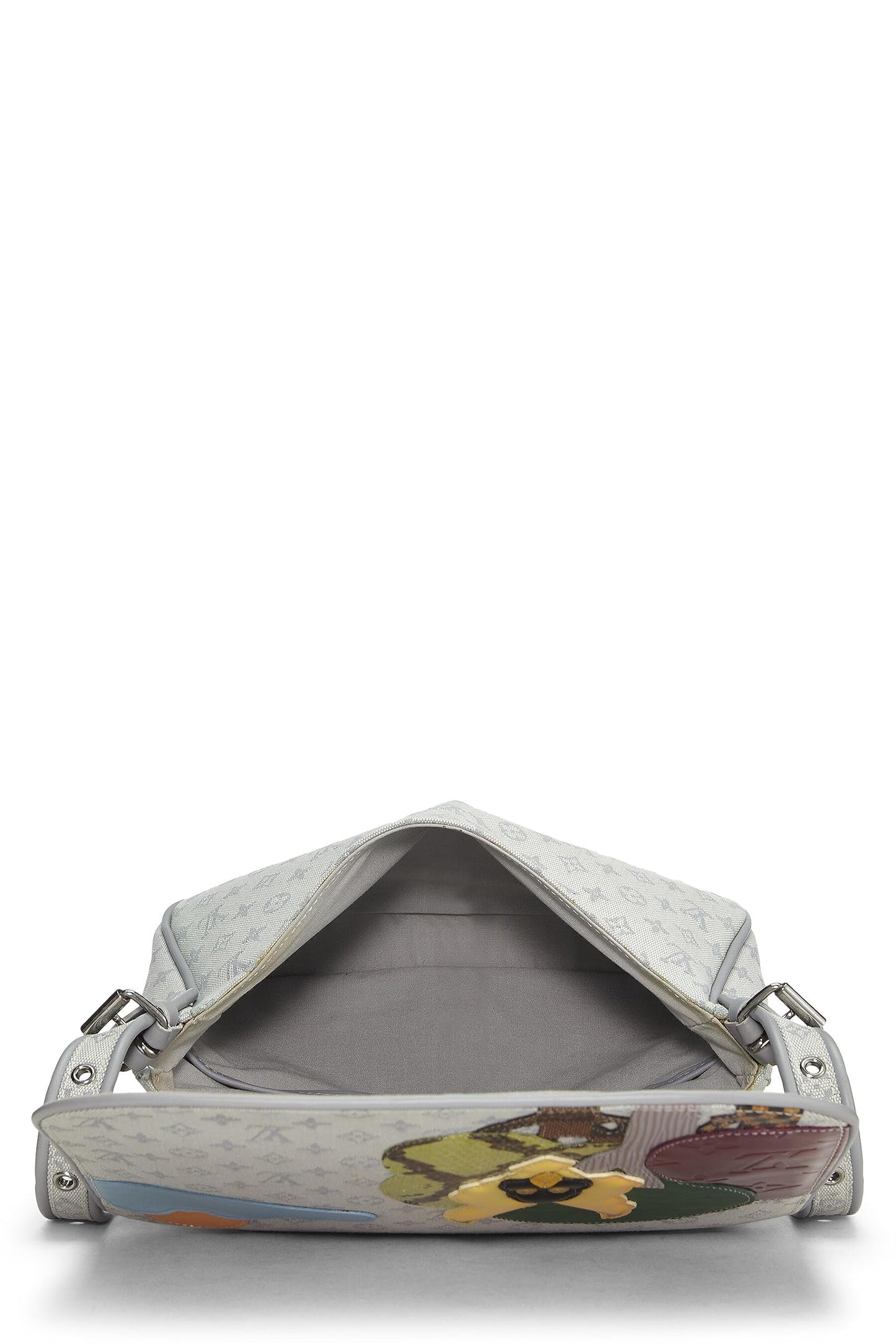 Louis Vuitton,  Grey Monogram Canvas Patchwork Conte De Fees Musette, Blue