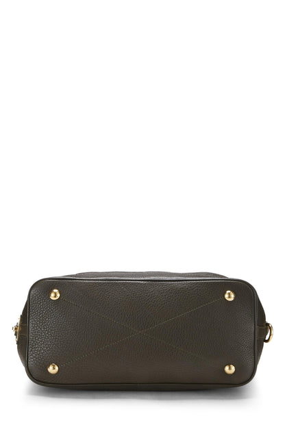 Louis Vuitton,  Green Monogram Mahina Leather Stellar PM, Green