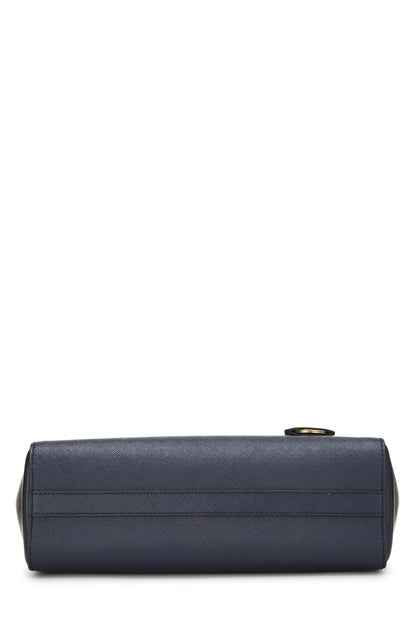 Prada,  Navy Saffiano Convertible Handbag Small, Navy