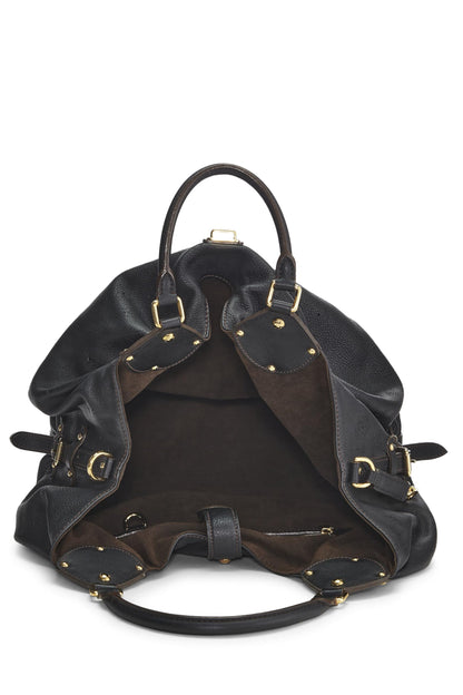Louis Vuitton,  Black Monogram Mahina XL, Black