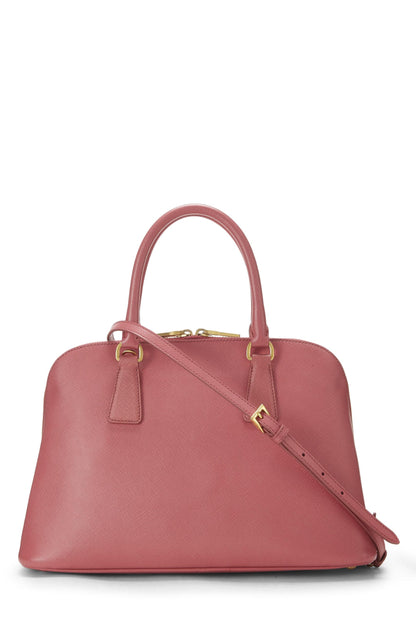Prada,  Blue Saffiano Promenade Medium, Pink