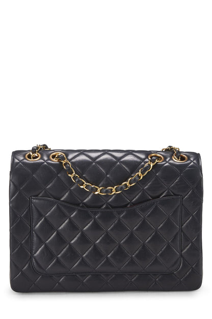 Chanel,  Navy Quilted Lambskin Paris Limited Flap Medium, Navy