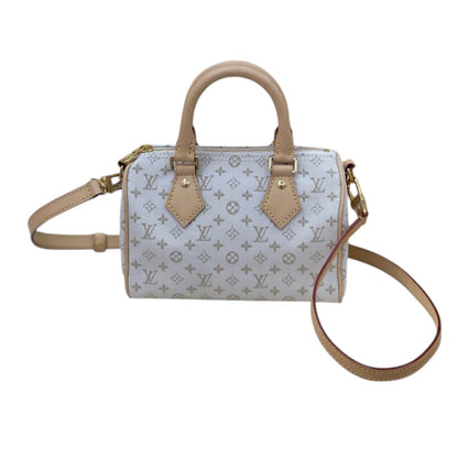 Louis-Vuitton Speedy Bandouliere 20 Mastic Cream GHW