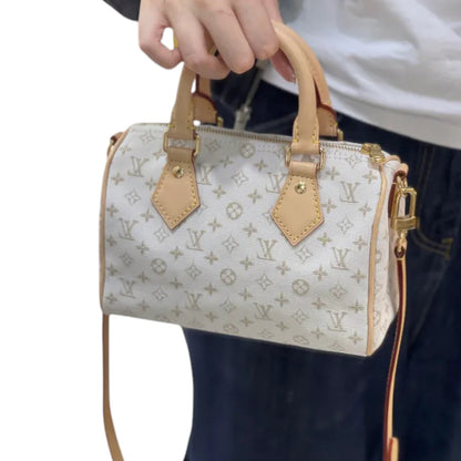 Louis-Vuitton Speedy Bandouliere 20 Mastic Cream GHW