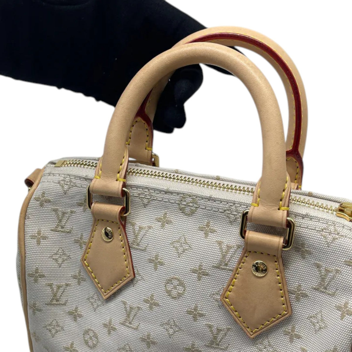 Louis-Vuitton Speedy Bandouliere 20 Mastic Cream GHW