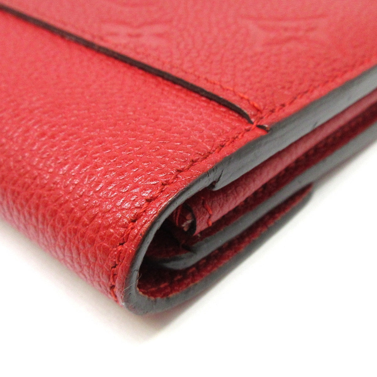 Louis Vuitton Red Leather Portefeuille Sarah wallet accessories