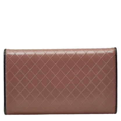 CHANEL CHANEL Long Wallet Leather Pink