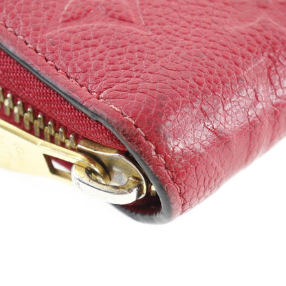 Louis Vuitton Red Leather Portefeuille zippy wallet accessories