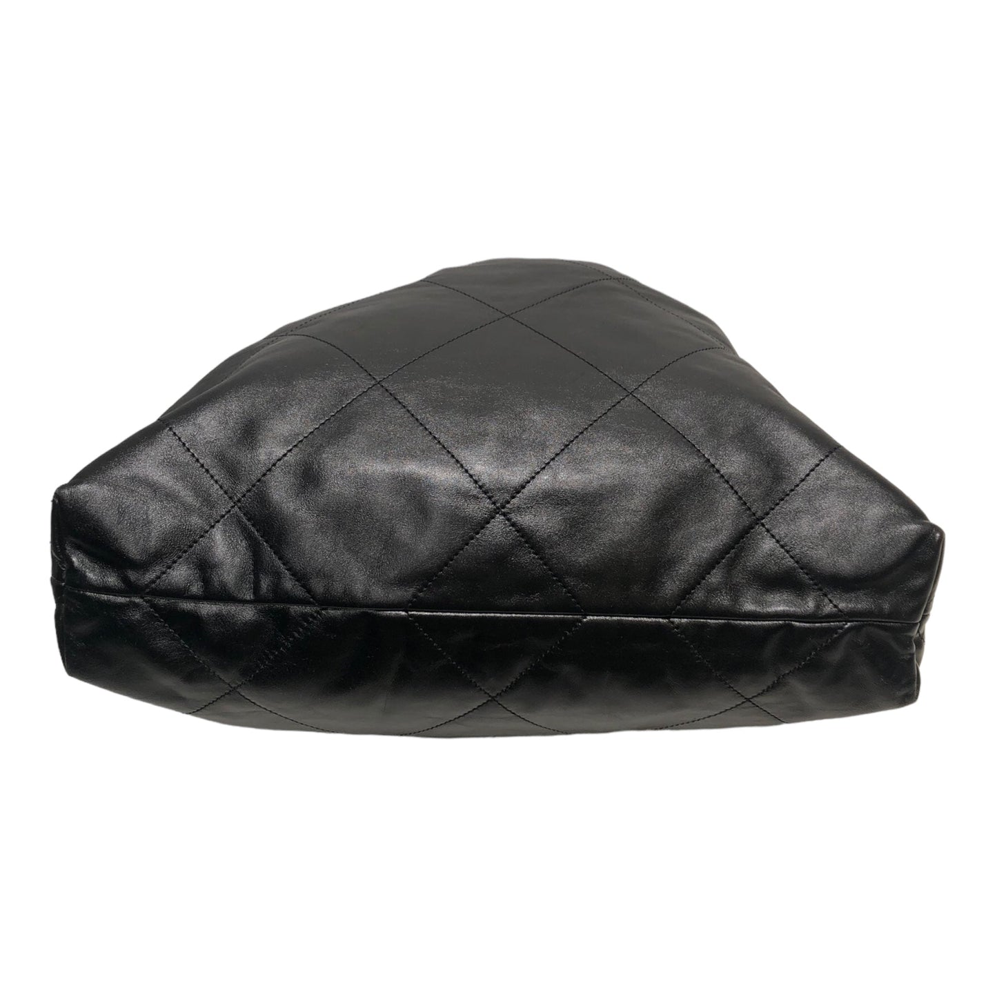 Chanel Hand Bag Leather BLK '22 QUILTED HOBO