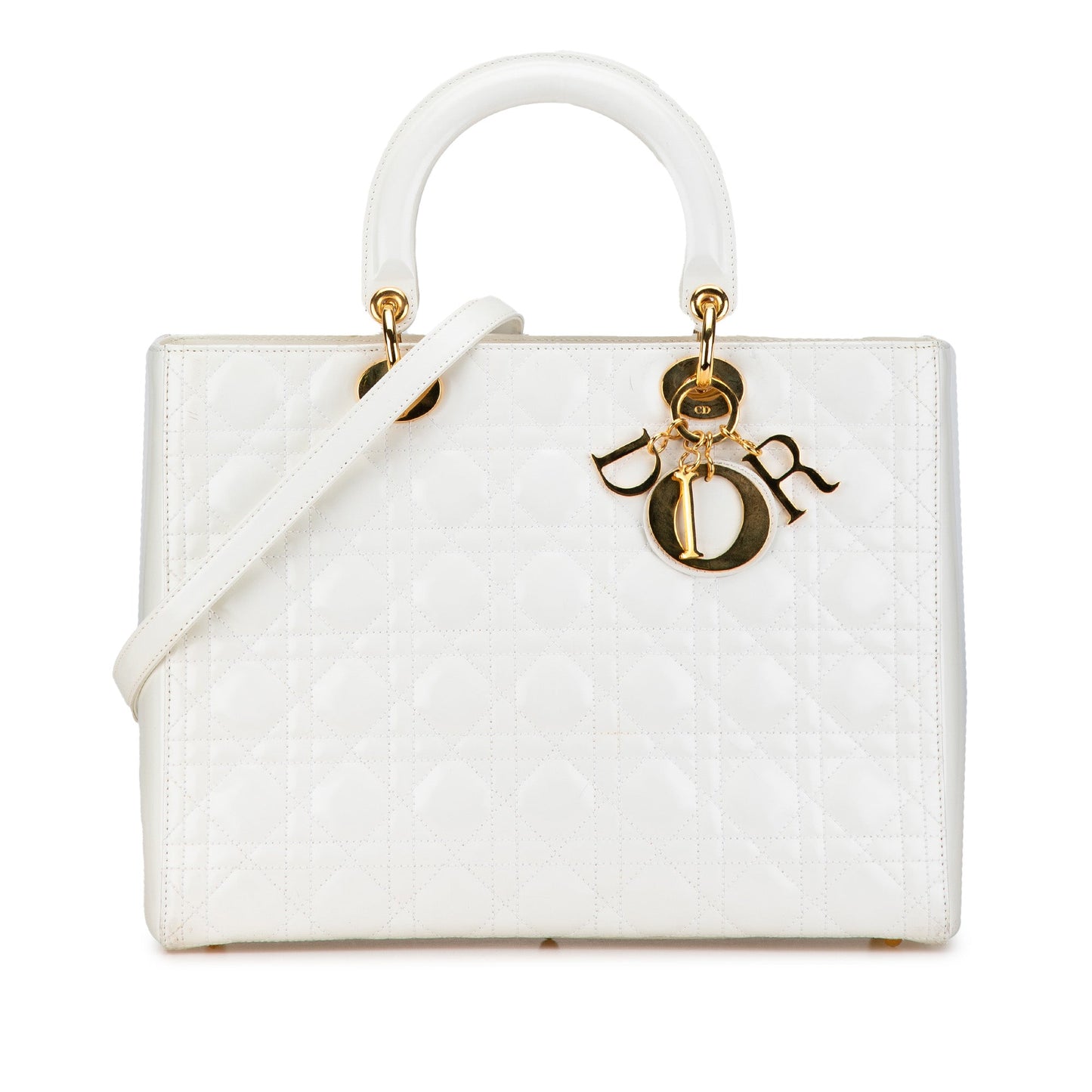 Large Lambskin Cannage Lady Dior