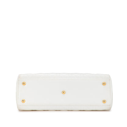 Large Lambskin Cannage Lady Dior