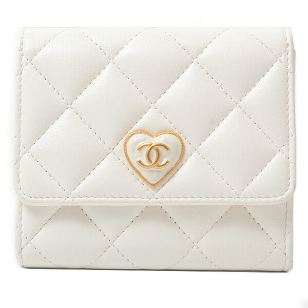 Chanel Matelassé Small Flap Wallet Leather Wallet