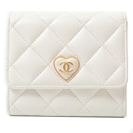 Chanel Matelassé Small Flap Wallet Leather Wallet