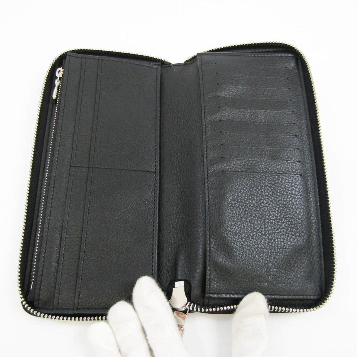 Louis Vuitton Black Leather Zippy Wallet Vertical wallet accessories
