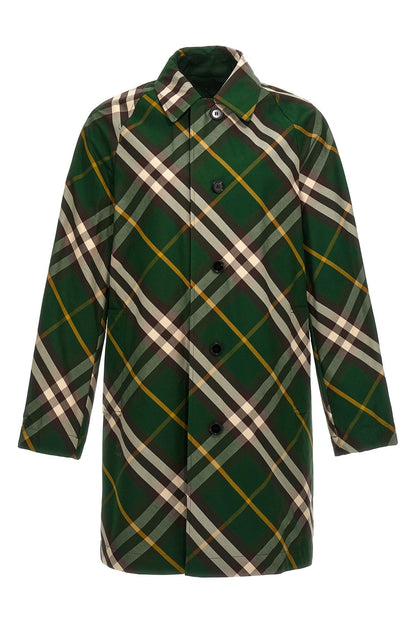Burberry Men Medium Reversible Car Coat Check