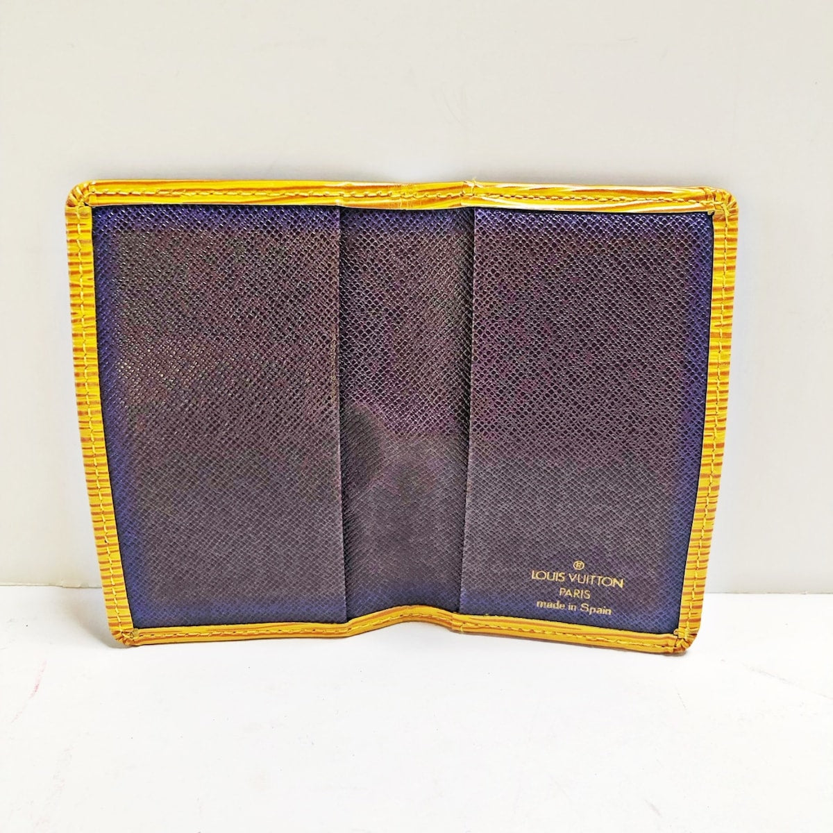Louis Vuitton Yellow Leather Organizer de poche wallet accessories