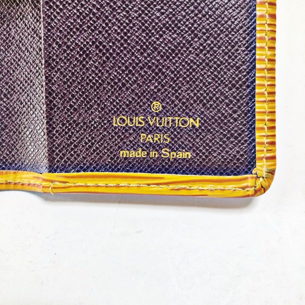 Louis Vuitton Yellow Leather Organizer de poche wallet accessories